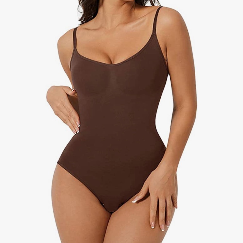 Seamless Brown Shapewear Bodysuit